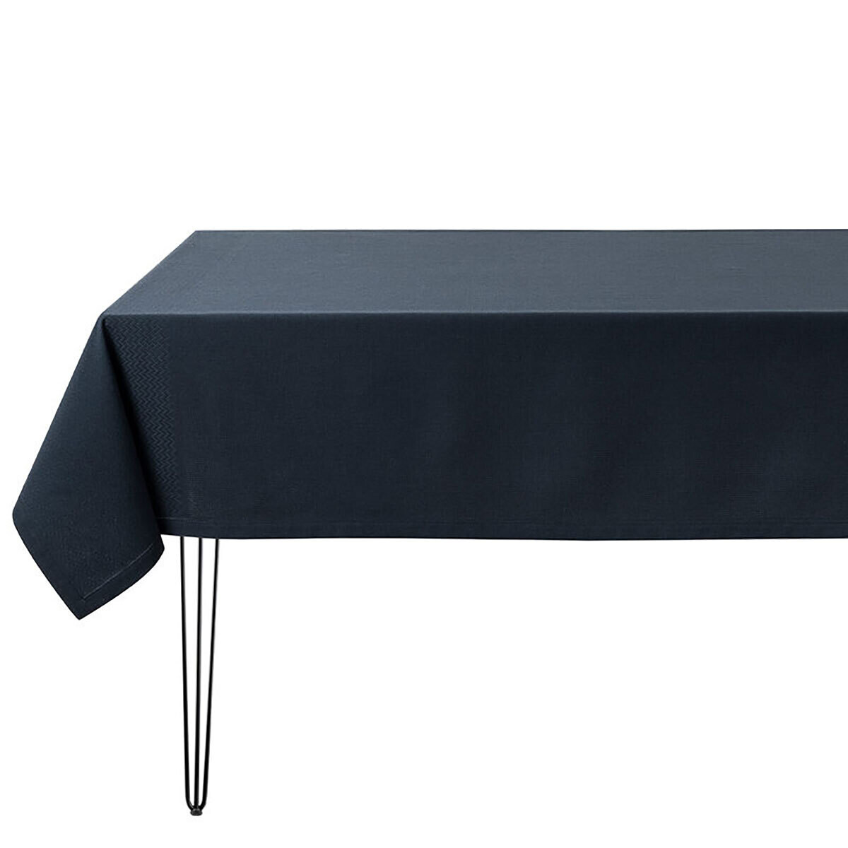 Le Jacquard Francais Slow Life Re-Use Blue Tablecloth 59&quot; X 84&quot; 28699, MPN: 28699,