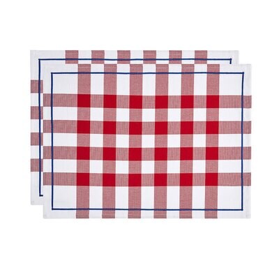 Le Jacquard Francais Bistrot Francais Red Box Set 2 Placemats 19&quot; X 14&quot; 29239, MPN: 29239,