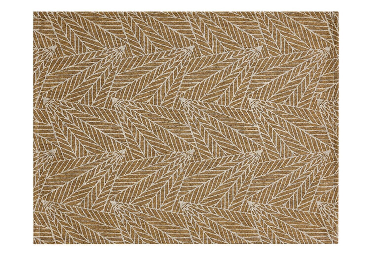 Le Jacquard Francais A La Carte Feuilles Brown Coated Placemat 29230 Set of 4, MPN: 29230,