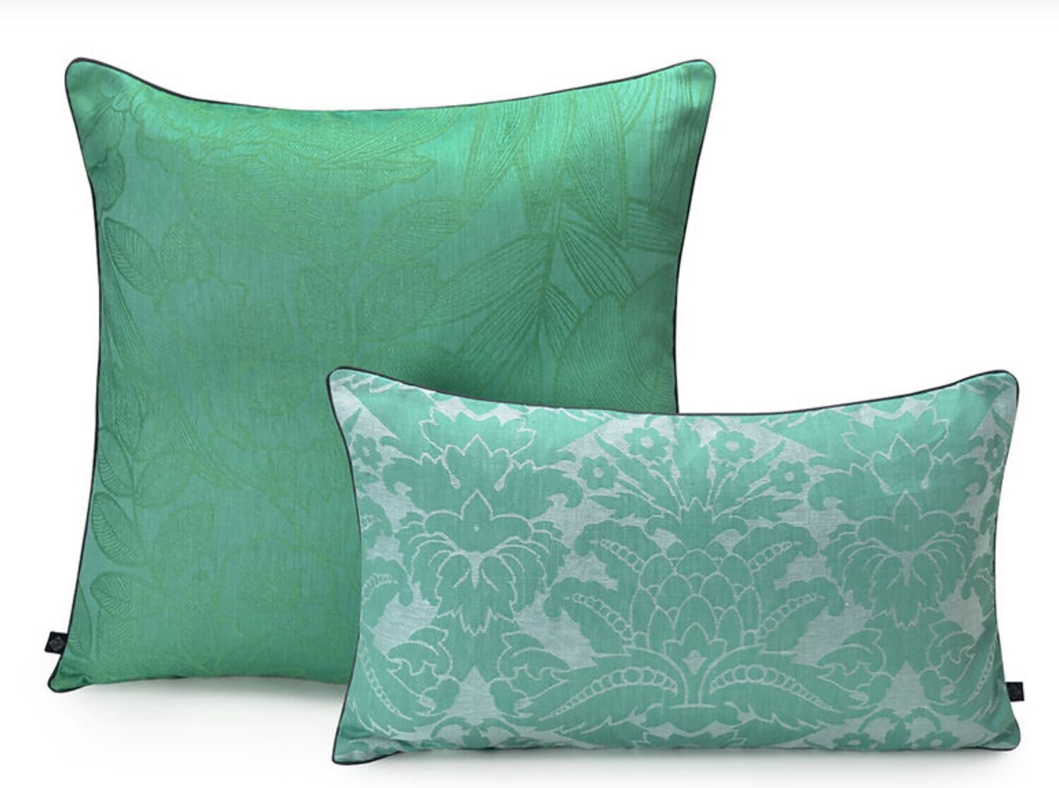 Le Jacquard Francais Escapade Tropicale Green Cushion Cover 20" X 12" 29425