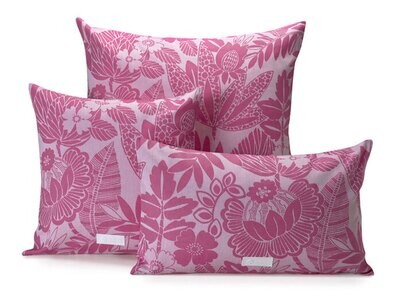 Le Jacquard Francais Barbade Pink Cushion Cover 23&quot; X 23&quot; 29393, MPN: 29393,