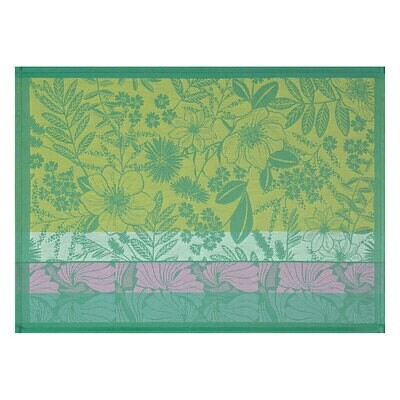 Le Jacquard Francais Cottage Green Coated Placemat 28923 Set of 4, MPN: 28923,