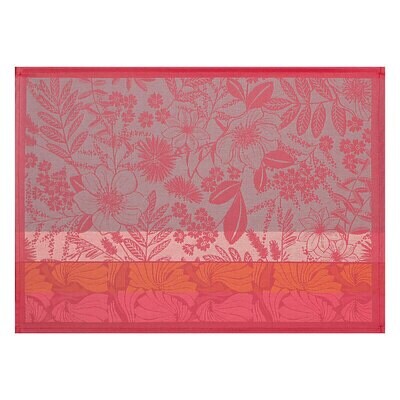 Le Jacquard Francais Cottage Pink Coated Placemat 28922 Set of 4, MPN: 28922,