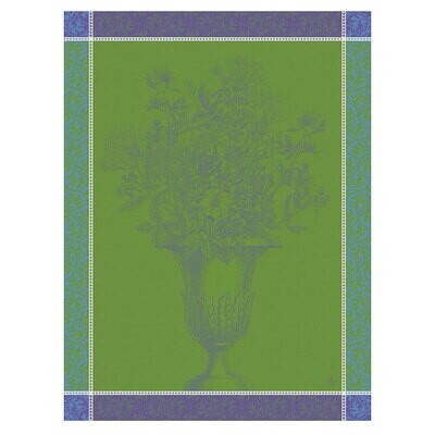 Le Jacquard Francais Floraison Uni Blue Tea Towel 28994 Set of 4, MPN: 28994,