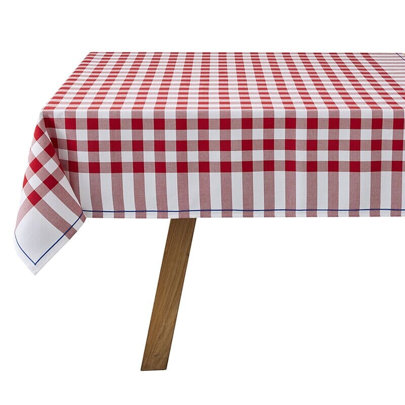 Le Jacquard Francais Bistrot Francais Red Tablecloth 59" X 102" 29237