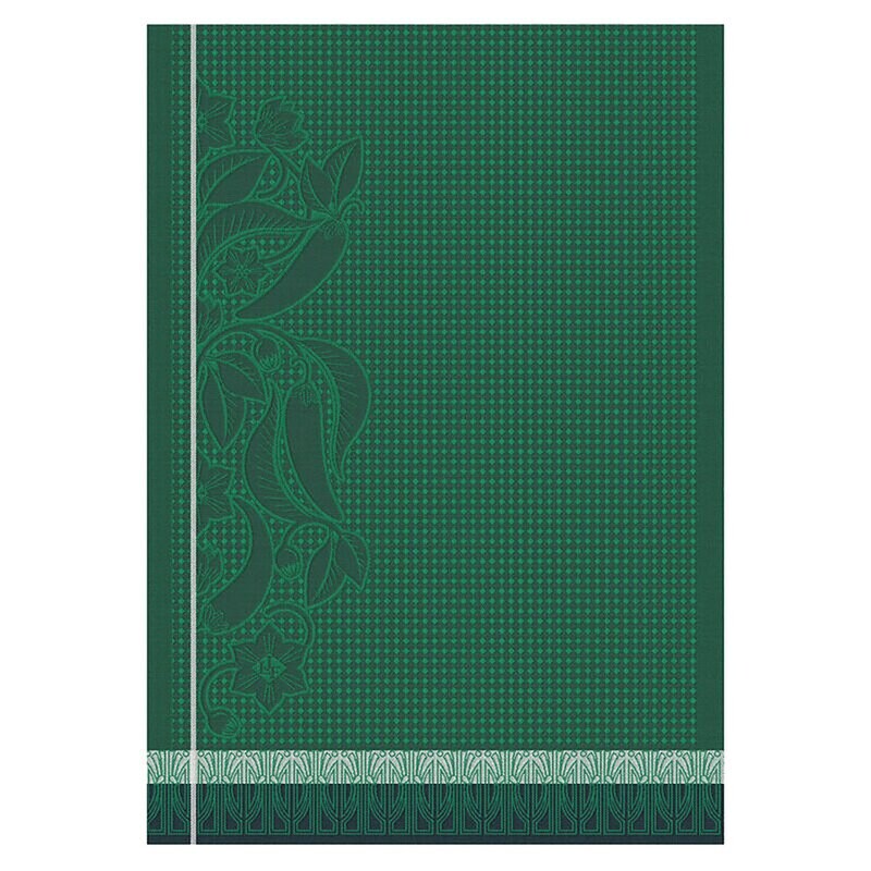 Le Jacquard Francais Piments Green Hand Towel 28986 Set of 4