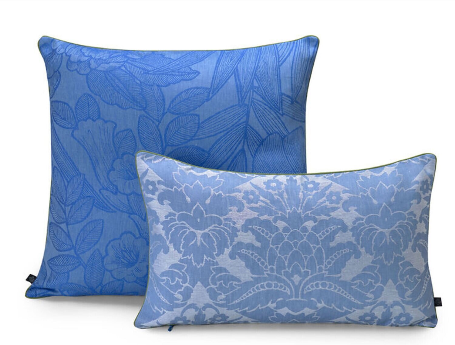 Le Jacquard Francais Escapade Tropicale Blue Cushion Cover 20" X 12" 29424