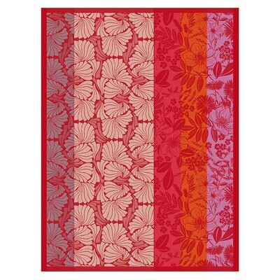 Le Jacquard Francais Cottage Pink Tea Towel 29037 Set of 4, MPN: 29037,