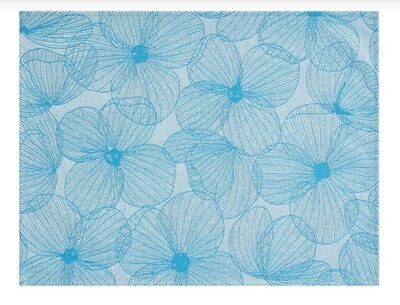 Le Jacquard Francais A La Carte Fleurs Papillons Blue Coated Placemat 29232 Set of 4, MPN: 29232,