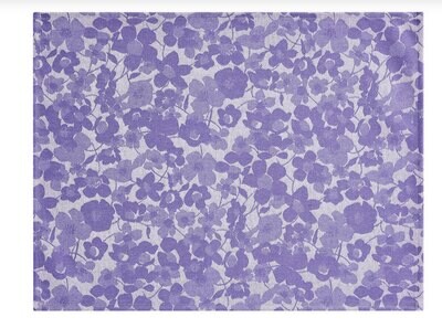 Le Jacquard Francais A La Carte Mille-Fleurs Purple Coated Placemat 29224 Set of 4, MPN: 29224,
