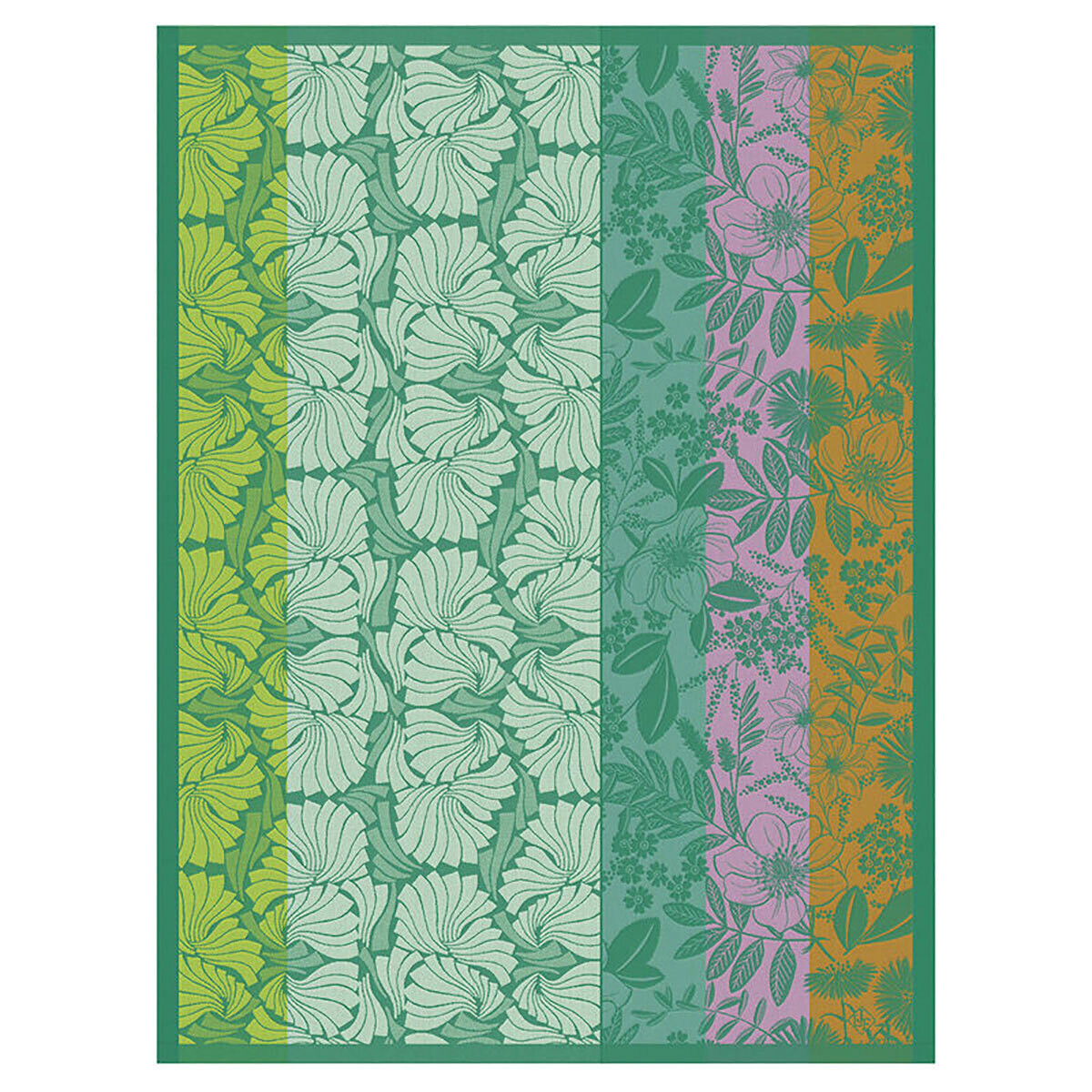 Le Jacquard Francais Cottage Green Tea Towel 29038 Set of 4, MPN: 29038,