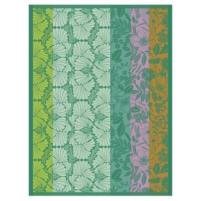 Le Jacquard Francais Cottage Green Tea Towel 29038 Set of 4, MPN: 29038,