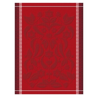 Le Jacquard Francais Piments Red Tea Towel 28979 Set of 4, MPN: 28979,