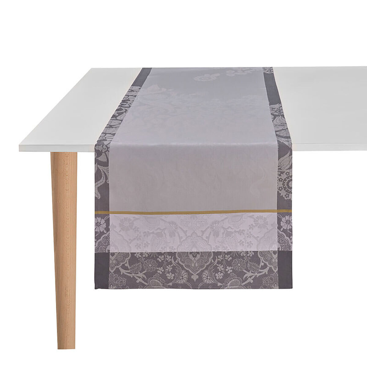 Le Jacquard Francais Voyage Iconique Enduit Grey Coated Yardage 71&quot; (PER METER) 28578, MPN: 28578,
