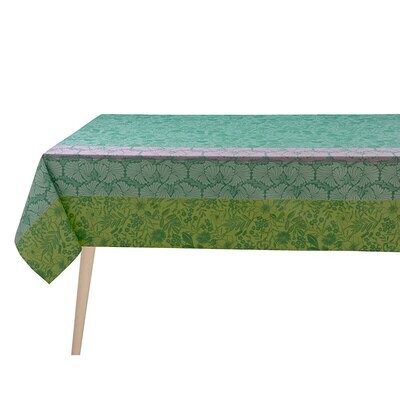 Le Jacquard Francais Cottage Green Coated Tablecloth 59&quot; X 102&quot; 28912, MPN: 28912,