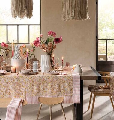 Le Jacquard Francais Boheme Pink Napkin 29519 Set of 4, MPN: 29519,