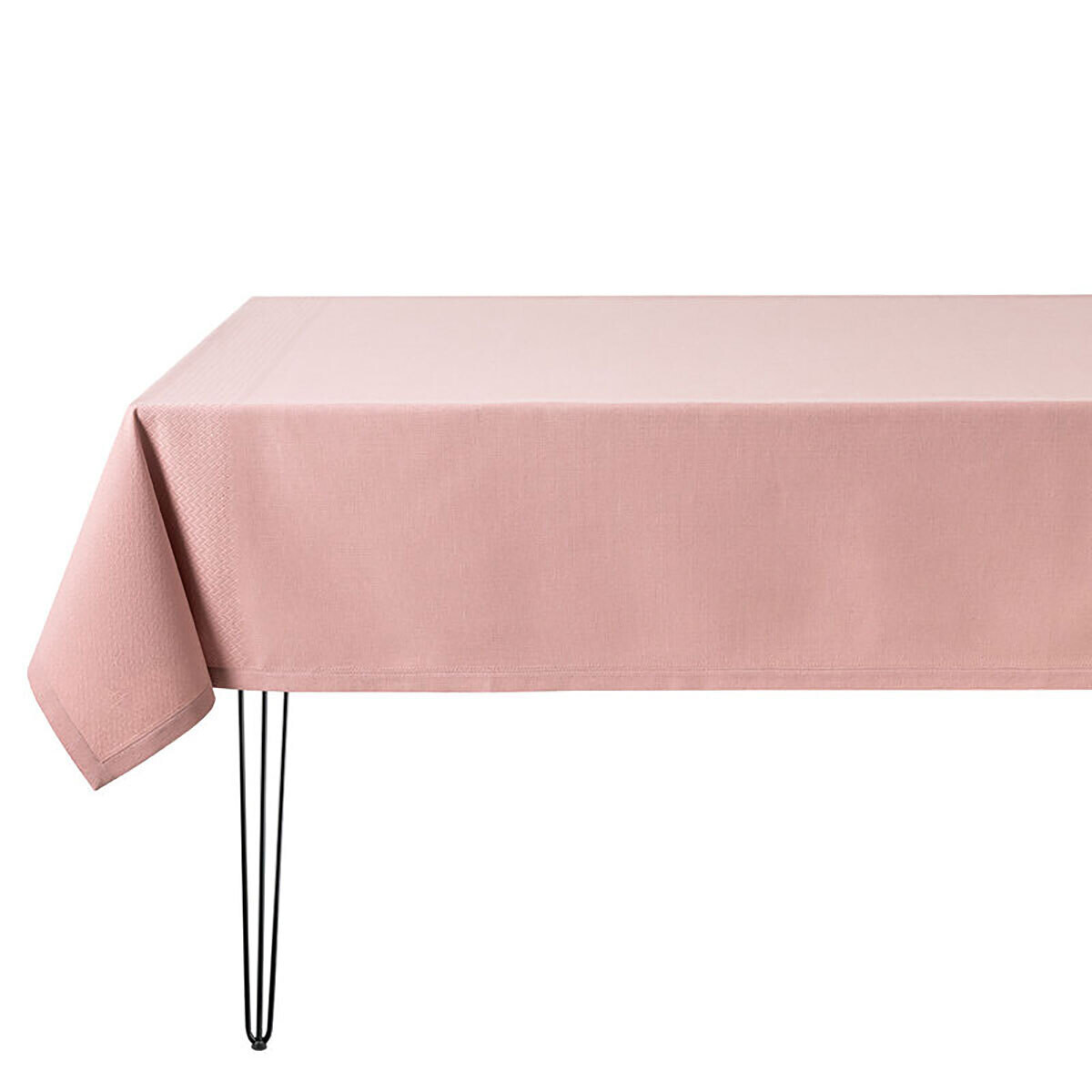 Le Jacquard Francais Slow Life Re-Use Pink Tablecloth 59&quot; X 98&quot; 28706, MPN: 28706,