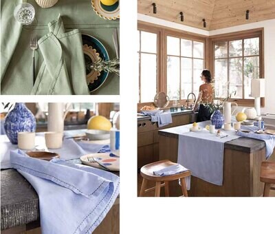 Le Jacquard Francais Nuances Blue Napkin 29540 Set of 4, MPN: 29540,