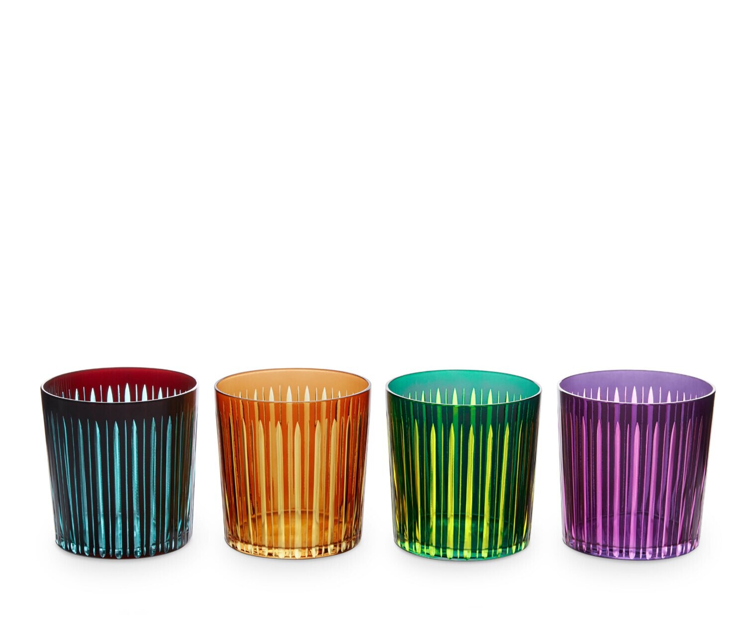 L&#39;Objet Prism Double Old Fashioned Glasses Set of 4 Assorted PS0010, MPN: PS0010, 810009646020