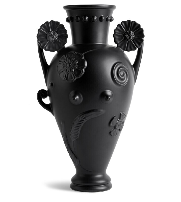 L&#39;Objet Pantheon Persephone Vase Black PA111