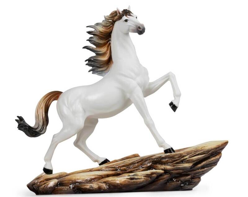 Franz Porcelain Galloping Beyond A Horse Design Sculptured Porcelain Figurine FZ03961