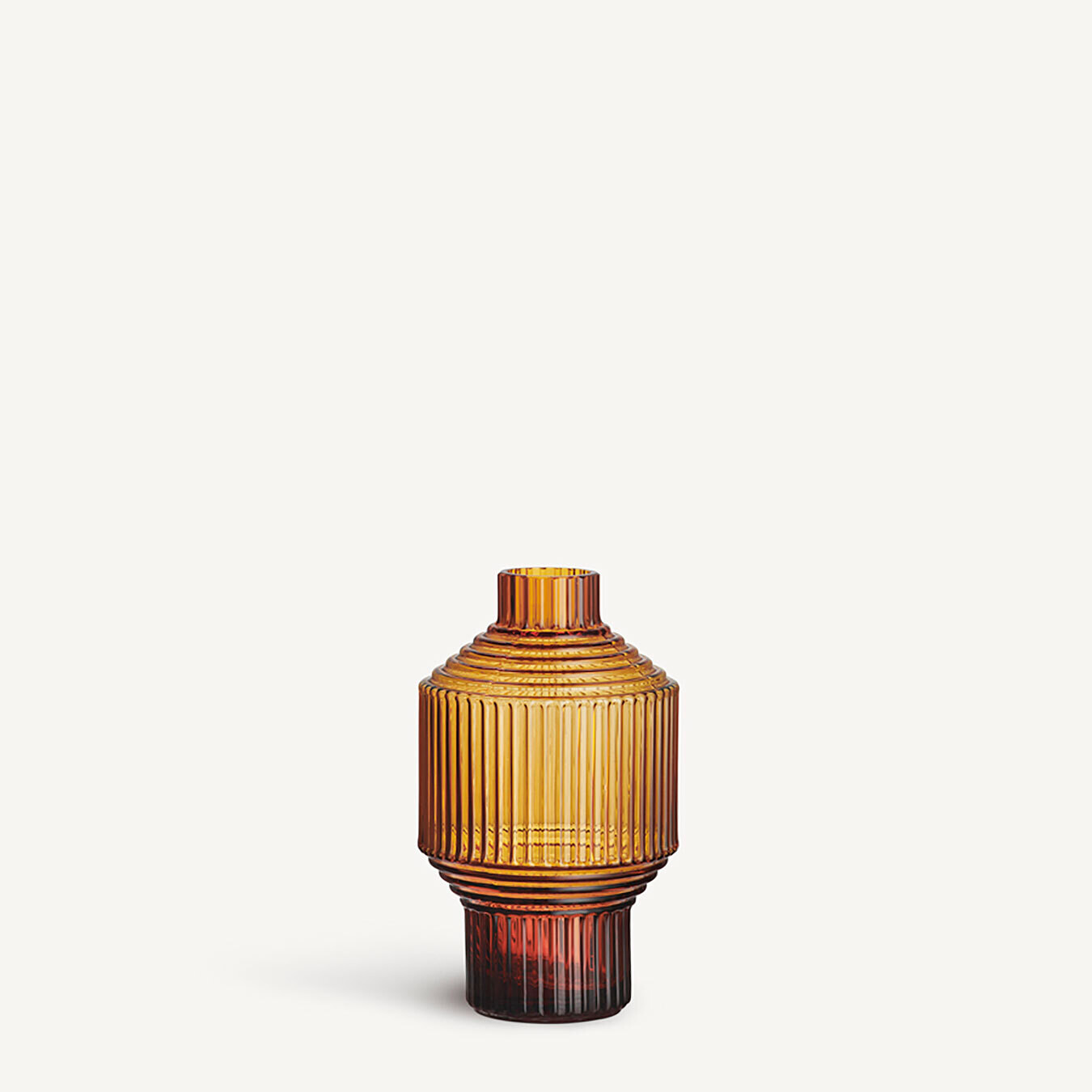 Kosta Boda Pavilion Vase Dark Amber Small 7042309