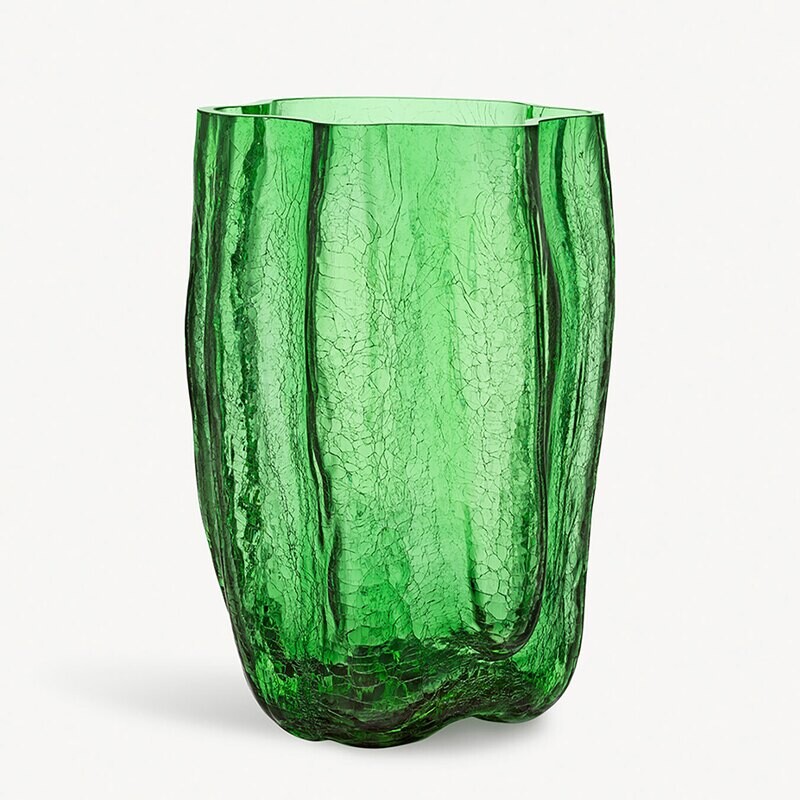 Kosta Boda Crackle Green Vase Xl 7042212