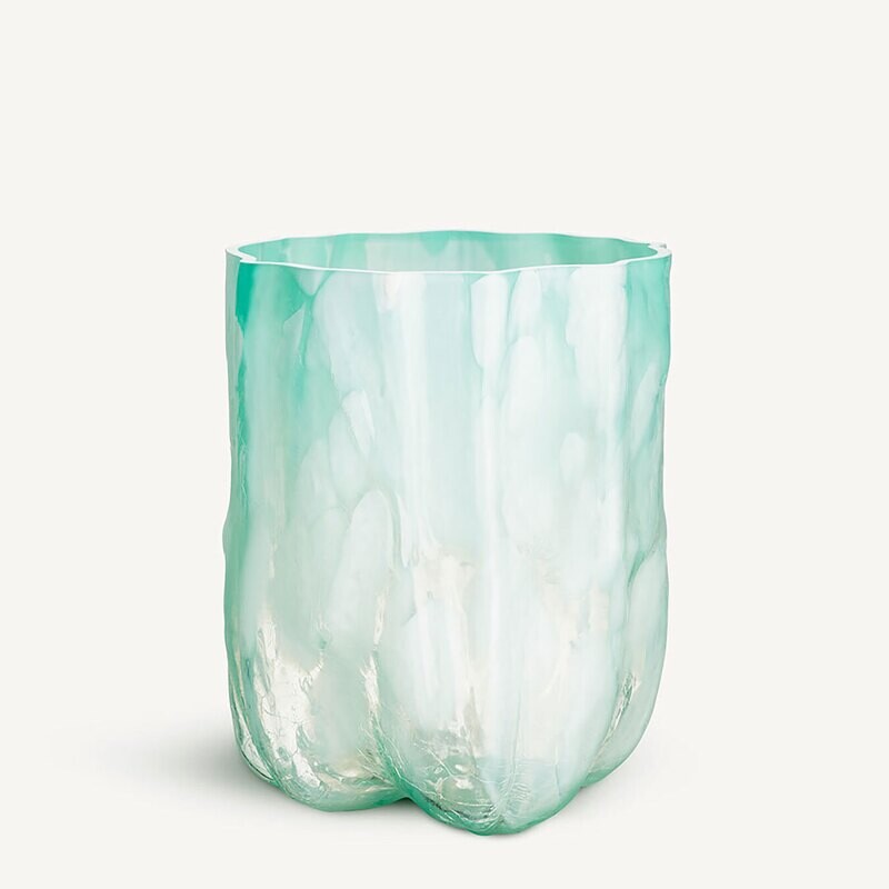Kosta Boda Crackle Vase Jade Green Tall 7042312