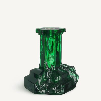Kosta Boda Rocky Baroque Candlestick Emerald Green Large 7062317, MPN: 7062317, 7321646095841