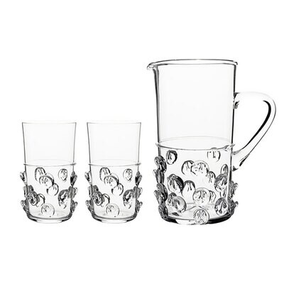 Juliska Florence Glass Pitcher and Highball 3 Piece Set B250SET/C, MPN: B250SET/C, 810113176017