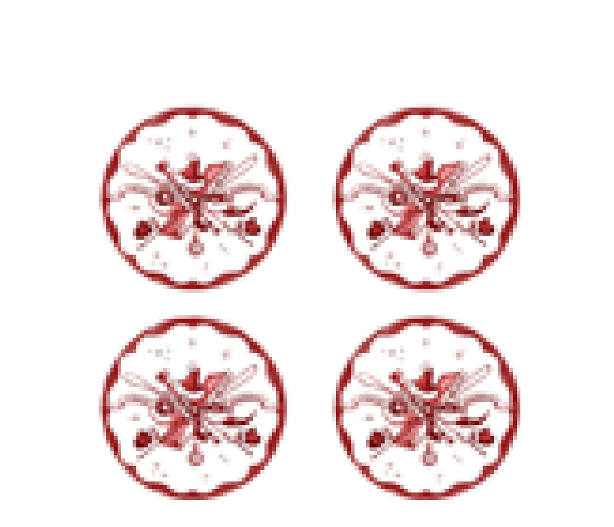 Juliska Country Estate Winter Frolic Coaster Set of 4 CS03/73, MPN: CS03/73, 810113174136