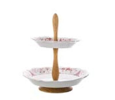 Juliska Country Estate Winter Frolic Two Tiered Server CE88/73, MPN: CE88/73, 810090264882