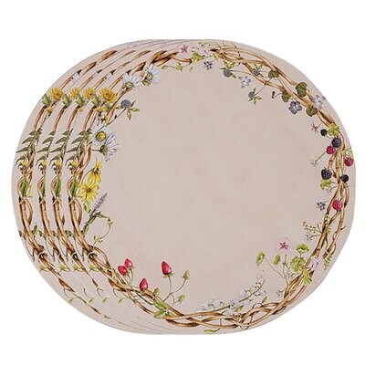 Juliska Meadow Walk Placemat Set of 4 Multi LM61SET/88, MPN: LM61SET/88, 810113177953