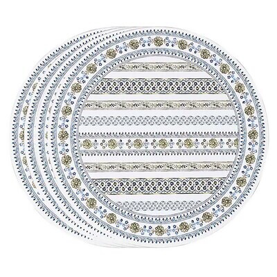 Juliska Seville Stripe Placemat Set of 4 Green LM60SET/21, MPN: LM60SET/21, 810113177946