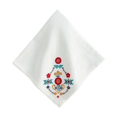 Juliska Heidi Embroidered Napkin Multi LB93/88, MPN: LB93/88, 810113174037