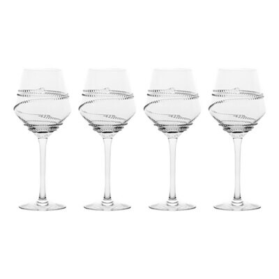 Juliska Chloe White Wine Glass Set of 4 B521SET4/C, MPN: B521SET4/C, 810113175980