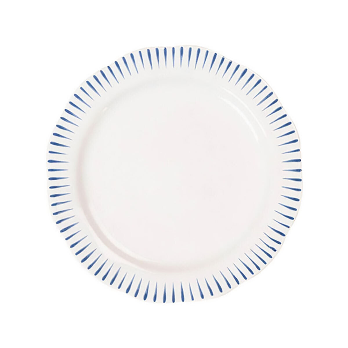 Juliska Sitio Stripe Dessert Salad Plate Delft Blue STS02/44