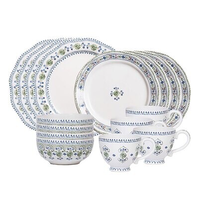 Juliska Villa Seville 16 Piece Place Setting Chambray SVL200SET/47, MPN: SVL200SET/47, 810113177052