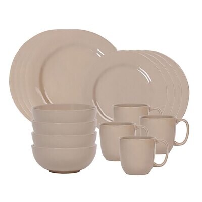 Juliska Puro 16 Piece Place Setting Taupe KS200SET/66, MPN: KS200SET/66, 810113176710
