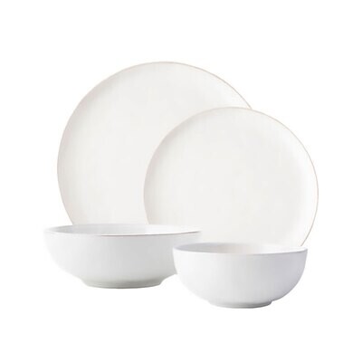 Juliska Puro Coupe 4 Piece Place Setting Whitewash KSC40/10, MPN: KSC40/10, 810113178479