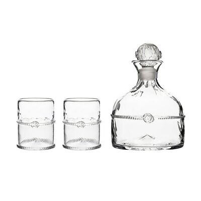 Juliska Graham Decanter and Double Old Fashioned 3 Piece Set B275SET/C, MPN: B275SET/C, 810113176048