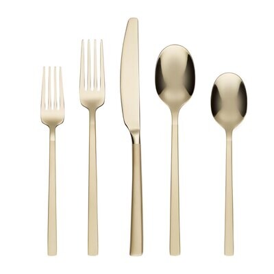 Cambridge Beacon Pvd Champagne Sand Mirror 20 Piece Flatware Set 511720R, MPN: 511720R, 719978845598