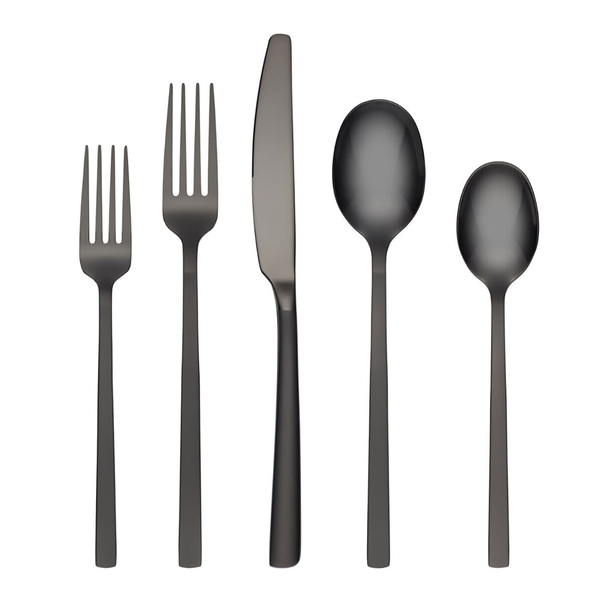 Cambridge Beacon Pvd Black Sand Mirror 20 Piece Flatware Set 511820R, MPN: 511820R, 719978845604