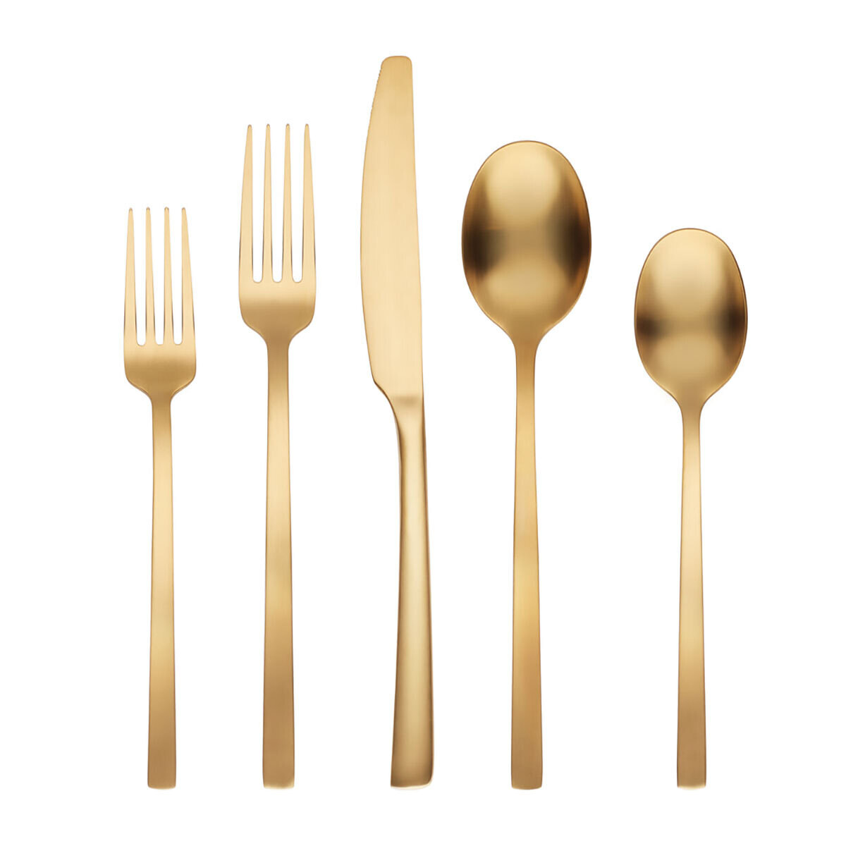 Cambridge Beacon Pvd Gold Satin 18/0 Stainless Steel 20 Piece Flatware Set 807420HGY12X, MPN: 80742…