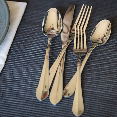 Cambridge Greenpond Mirror 18/0 Stainless Steel 20 Piece Flatware Set 348520CNW12R, MPN: 348520CNW1…