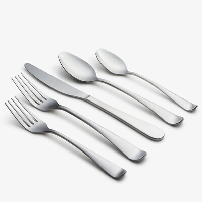 Cambridge Rhiannon Satin 18/0 Stainless Steel 45 Piece Flatware Set 402445CNW13R, MPN: 402445CNW13R…