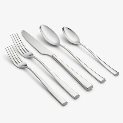 Cambridge Marlise Mirror 18/0 Stainless Steel 20 Piece Flatware Set 349620CNW12R, MPN: 349620CNW12R…