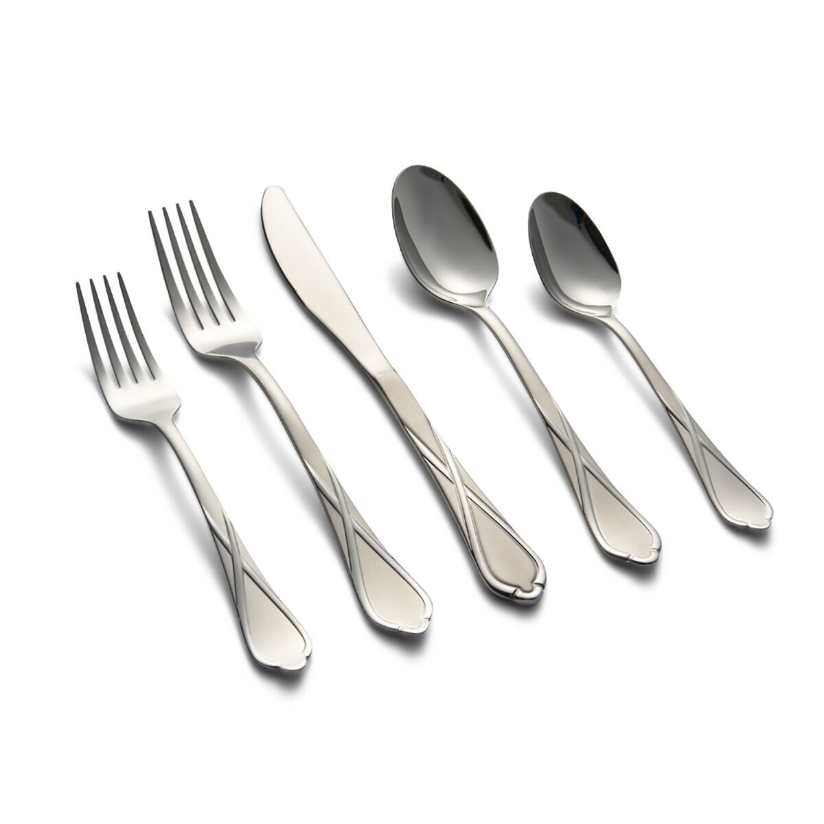Cambridge Heather Sand 18/0 Stainless Steel 20 Piece Flatware Set 420720CSLG12DS, MPN: 420720CSLG12…