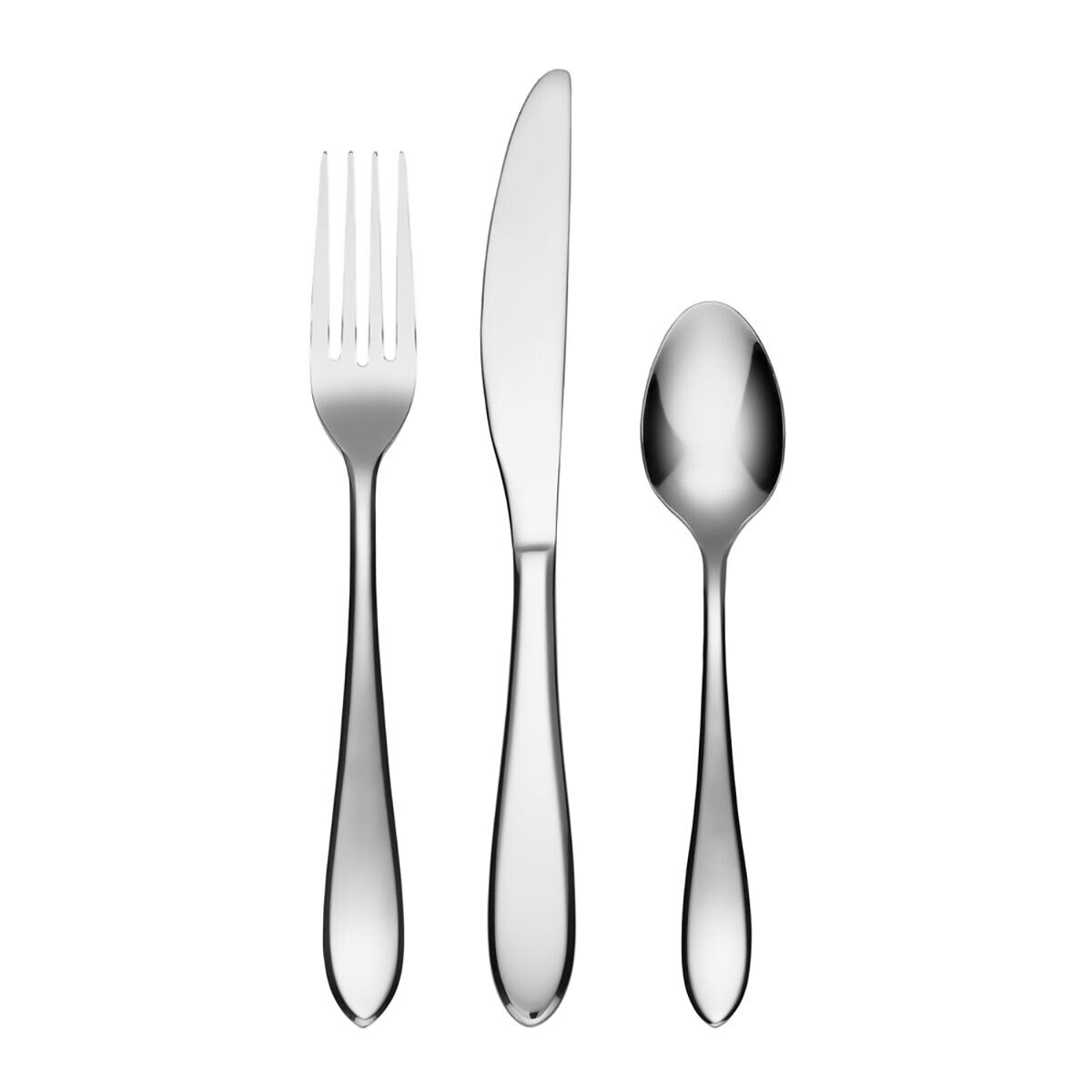 Cambridge Stockton Mirror 18/0 Stainless Steel 24 Piece Flatware Set 34814TCBM11, MPN: 34814TCBM11,…
