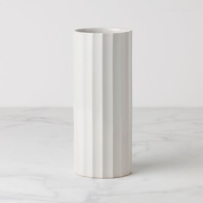 Lenox French Perle Scallop Cylinder Vase 895081, MPN: 895081, 194372027076